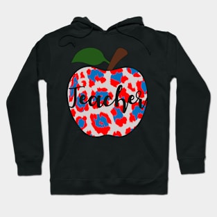 Teacher Teaching Leopard Print Back to School Hoodie